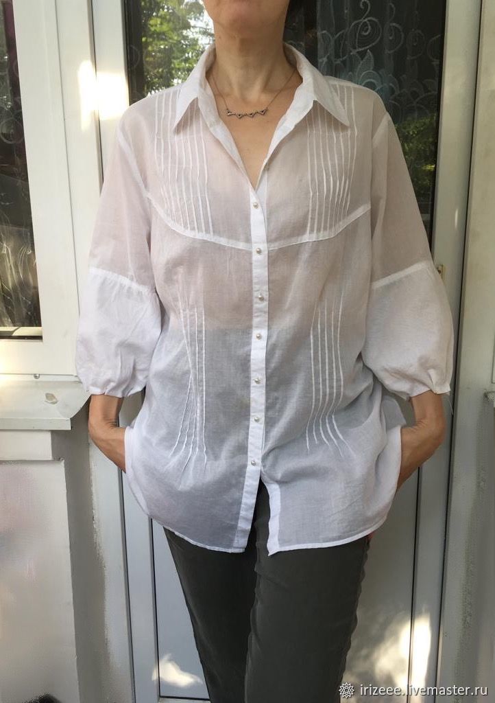 Рубашка женская из батиста