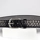 Python leather belt Black, width 3,9 cm. Straps. Two Starlings. My Livemaster. Фото №4