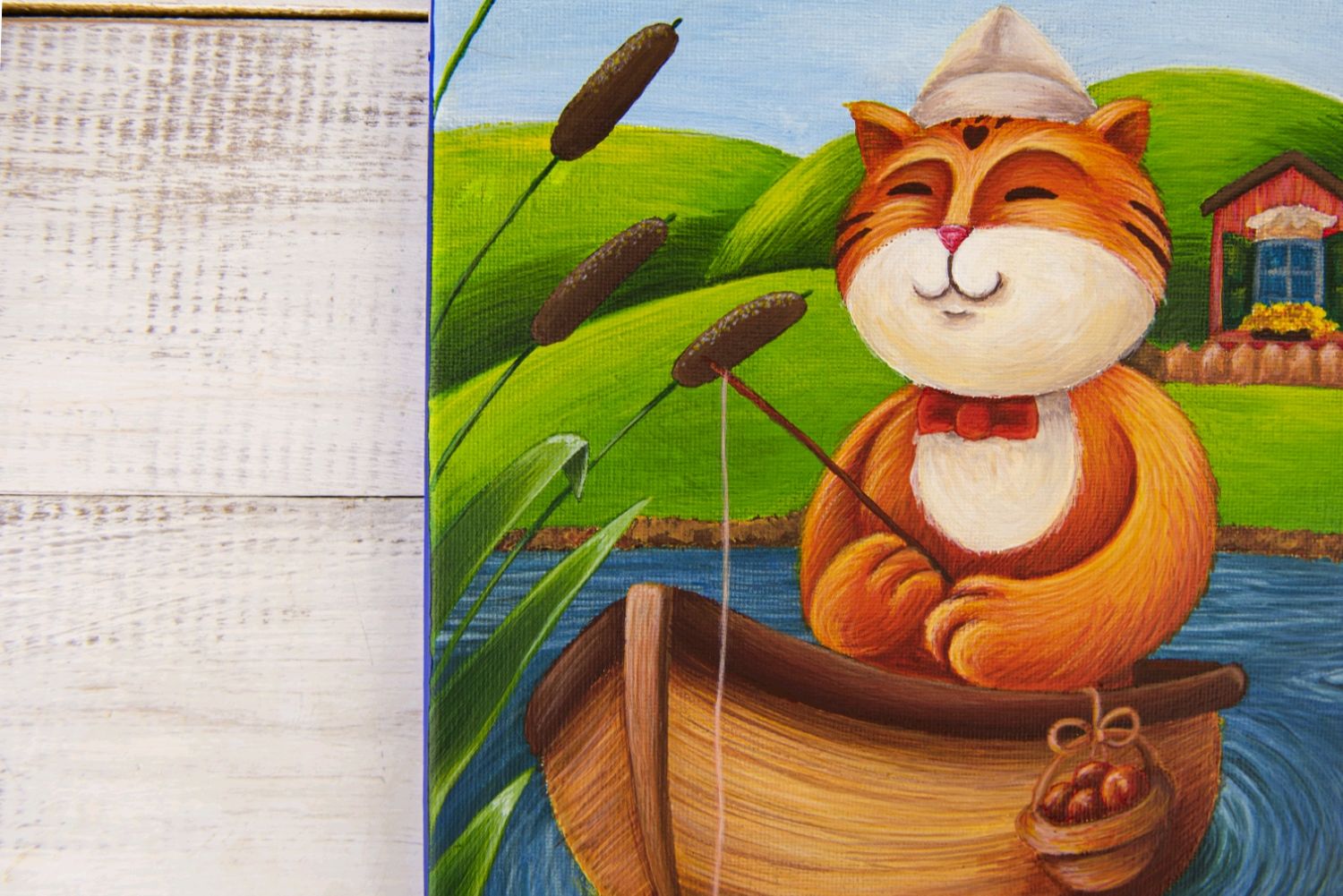 Картина акрилом на холсте "рыбалка" в интернет-магазине на Ярмарке ...