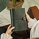 A5 midori leather notebook with pockets. Planner Notebooks. KullikovCraft. My Livemaster. Фото №6