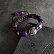 Shamballa Shamballa Bracelet 'Amethyst' silver. Bead bracelet. Author studio Kamelya - Polina. My Livemaster. Фото №5