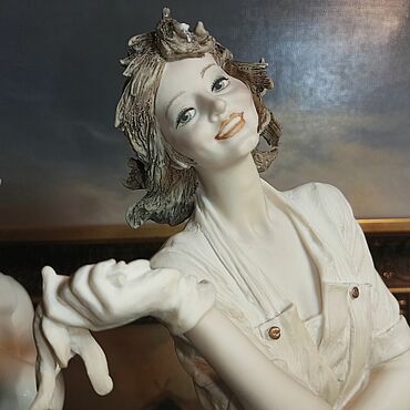 Винтаж ручной работы. Ярмарка Мастеров - ручная работа Винтаж: Capodimonte.Марина.Собака.Armani.каподимонте. Handmade.