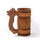 Order Wooden mug ' Bear'. Beer mug 0.7 l. SiberianBirchBark (lukoshko70). Livemaster. . Mugs and cups Фото №3
