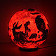 Светильник Марс, красный ночник в виде планеты Марс. Ночники. Lampa la Luna byJulia. Ярмарка Мастеров.  Фото №5
