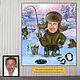 Gift for a man on the 50th anniversary !!! Cartoon based on a birthday photo, Caricature, Moscow,  Фото №1