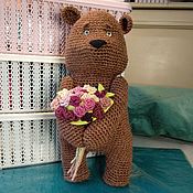 Куклы и игрушки handmade. Livemaster - original item Bear with flowers. Handmade.