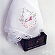 Handkerchief women's Batiste lace monogram. Handkerchiefs. mybroidery. Online shopping on My Livemaster.  Фото №2