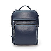 Сумки и аксессуары handmade. Livemaster - original item Backpacks: Women`s Leather Backpack Dark Blue Davy Mod. R. 83-761. Handmade.