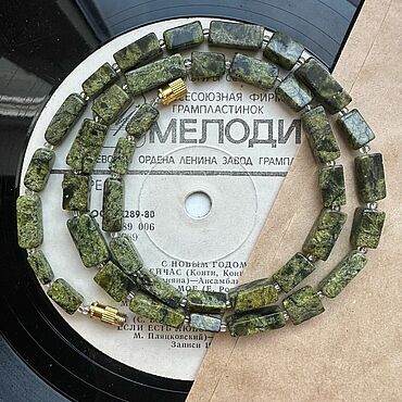 Украшения ручной работы. Ярмарка Мастеров - ручная работа Бусы из змеевика 4. Handmade.