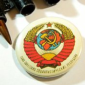 Украшения handmade. Livemaster - original item Badges with symbols of the USSR 2 variants 
