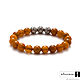 Bracelet Maze of illusions from Baltic amber with silver charms. Bead bracelet. Wingerski. Online shopping on My Livemaster.  Фото №2