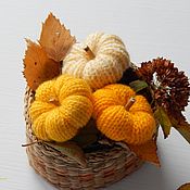 Для дома и интерьера handmade. Livemaster - original item Pumpkin knitted decorative. Handmade.