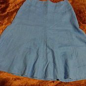 Винтаж handmade. Livemaster - original item Lined skirt,100% linen,vintage Germany. Handmade.