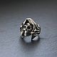  Кольцо череп смерть из серебра 925 пробы. Перстень. Rhyton Jewelry. Интернет-магазин Ярмарка Мастеров.  Фото №2