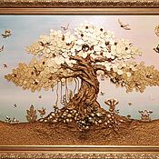 Картины и панно handmade. Livemaster - original item Money tree - a symbol of good luck, prosperity, financial well-being.. Handmade.