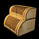 Bread bin double deck/bunk of birch bark. For bread storage