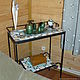Wrought iron console table with mosaic, Tables, Moscow,  Фото №1