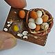 Order Food for dolls - Board with eggs for dollhouse miniature 1 12. MiniDom (Irina). Livemaster. . Doll food Фото №3