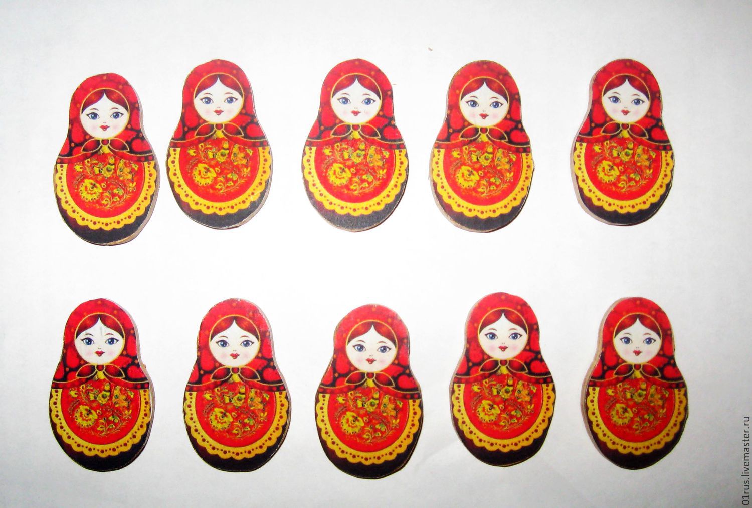 Матрешка. Магнит на холодильник в интернет-магазине на Ярмарке Мастеров ...