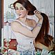Painting Of The Girl Behind the toilet 50*70 cm. Pictures. Ermolaeva Olesya. My Livemaster. Фото №5