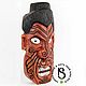 Carved mask made of wood 'Anger of the Maori'. Interior masks. Carved masks from Serg Bula. Online shopping on My Livemaster.  Фото №2