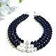 A necklace of pearls and black onyx 'Black rose', Necklace, Moscow,  Фото №1