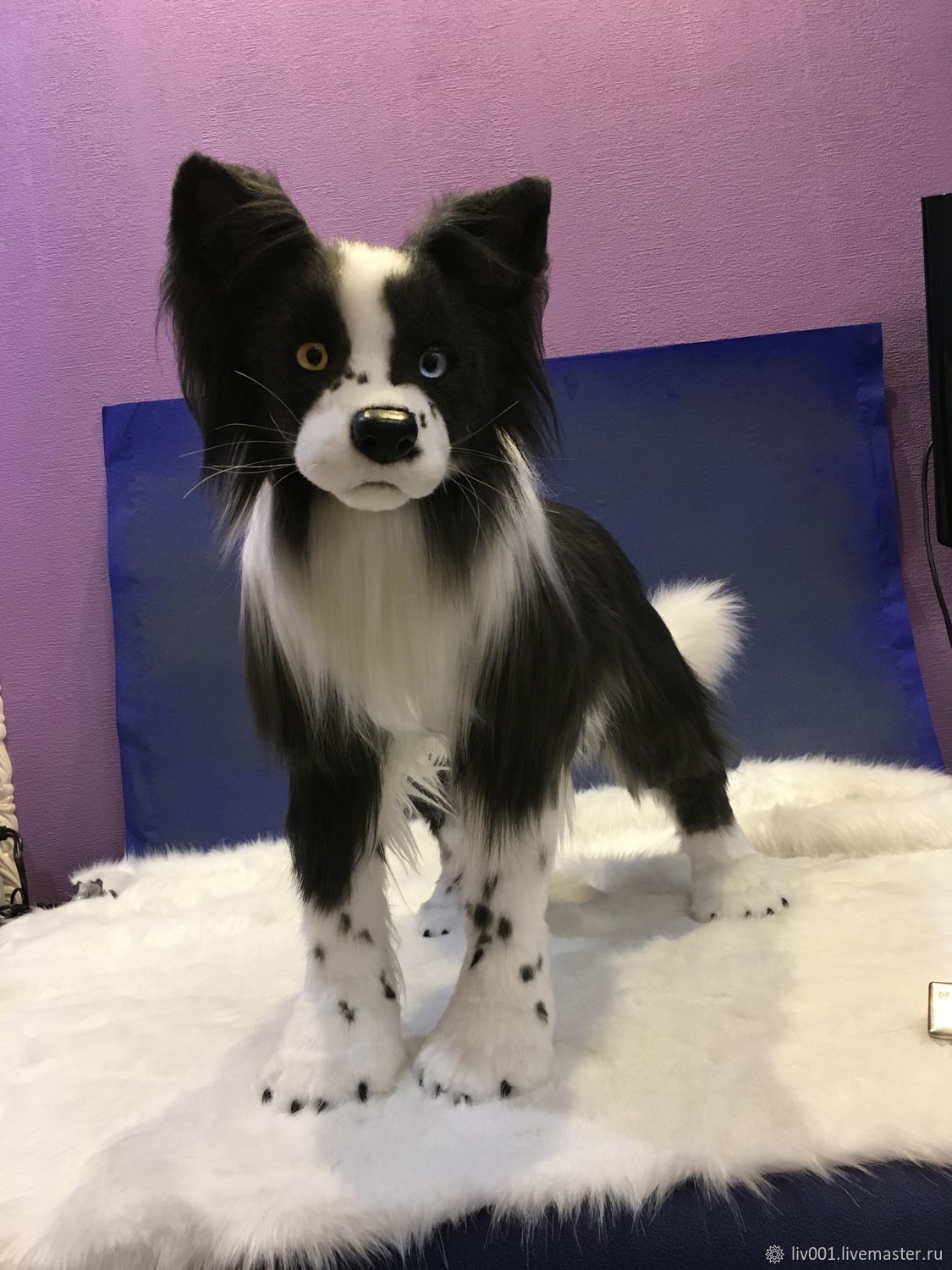 Собака Бордер-колли реалистичная игрушка – заказать на Ярмарке Мастеров ...