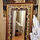 Painted tiles Painted mirror Paloposki pattern. Mirror. ArtFlera (artflera). Online shopping on My Livemaster.  Фото №2