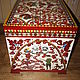 Store things: Chest wooden painted large. Storage of things. Russian Folk Painting. Online shopping on My Livemaster.  Фото №2