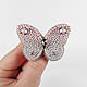 Brooch Butterfly pink with gradient effect, Ombre, Brooches, Smolensk,  Фото №1