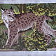 The embroidered picture "Lynx in the Wood". Pictures. Mashkin stuff. Online shopping on My Livemaster.  Фото №2