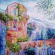 Painting landscape Bright rays 60*60 cm, Pictures, Chekhov,  Фото №1