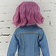 Голубая джинсовая куртка для Барби Petit. Одежда для кукол. ShandollsFashion. Ярмарка Мастеров.  Фото №6