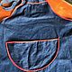 Denim apron, Holland. Vintage homewear. Dutch West - Indian Company. Online shopping on My Livemaster.  Фото №2