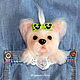 Order MK at the elm-th Brooch out of the pocket. Dog.Cat.Panda. IgmaryBOX. Livemaster. . Knitting patterns Фото №3