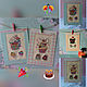 Cross stitch greeting card Sweet temptation. Cards. FavoriteStitch. My Livemaster. Фото №4