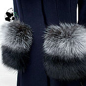 Аксессуары handmade. Livemaster - original item Fur patch pockets, two-tone. Stylish ladies accessory.. Handmade.
