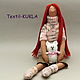 Red doll Tilda and her knitted cat, Tilda Toys, Bryansk,  Фото №1