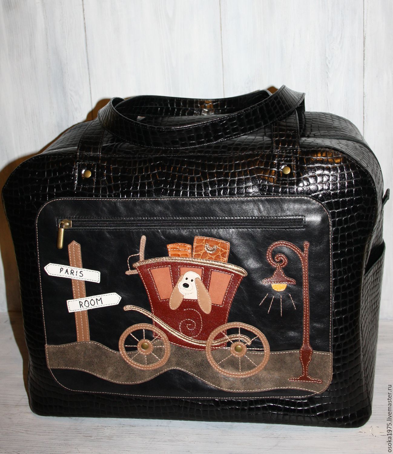 Женская дорожная сумка "Путешествие в Париж"
