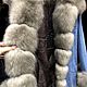 Dzhinsovka with sable fur under the tor-tor (light sable), Outerwear Jackets, Moscow,  Фото №1