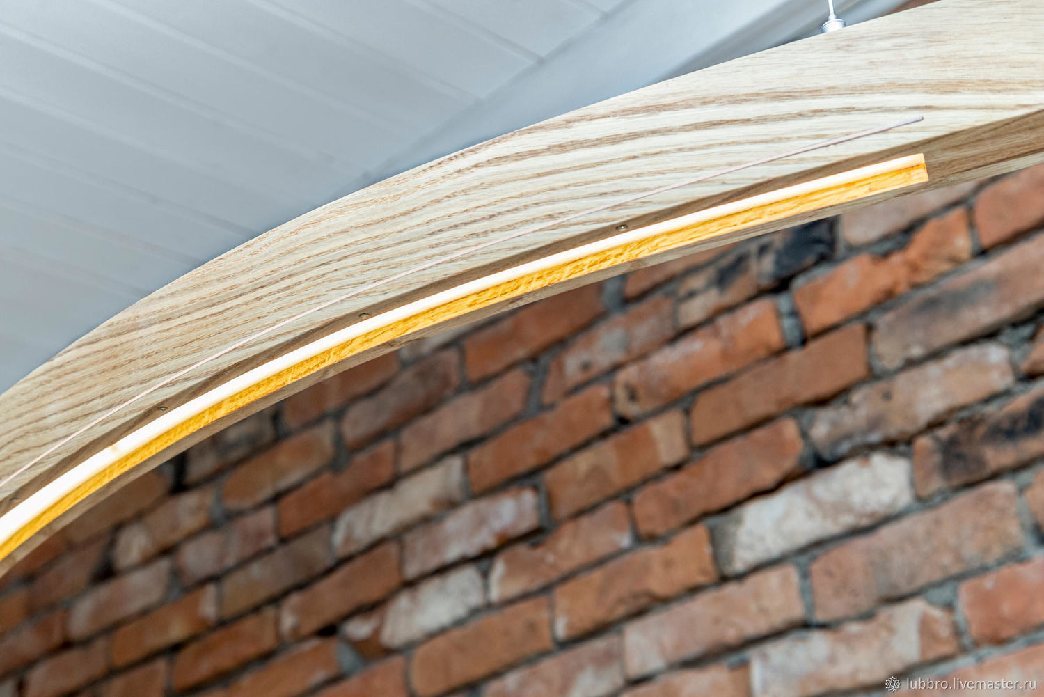 Подвесной деревянный светильник на потолок Snake – заказать на Ярмарке ...