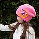 Cap pink, crochet for girls, Caps, Tyumen,  Фото №1