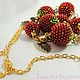 Strawberry Necklace-beads 'Masha'. Necklace. Svetlana Svetlankina. Online shopping on My Livemaster.  Фото №2