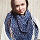 Shawls: Women's handkerchief cotton blue. Shawls1. ZanKa. My Livemaster. Фото №6