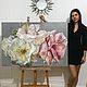 Oil painting garden roses 80h120 cm. Pictures. Ivlieva Irina Art. My Livemaster. Фото №6