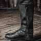 Medieval leather boots with buckles. High Boots. Workshop Sokol. My Livemaster. Фото №5