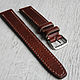 Leather watchband 20mm brown, Watch Straps, Moscow,  Фото №1