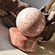 Order Pegmatite ball (microcline) peach color, 75 mm. Beautiful magic stones (silakamnia). Livemaster. . Ball Фото №3
