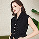 Black vest for women. Vests. SHAPAR - knitting clothes. Online shopping on My Livemaster.  Фото №2