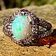 Серебряное кольцо с опалом. Кольца. Sparkling. Ярмарка Мастеров.  Фото №4